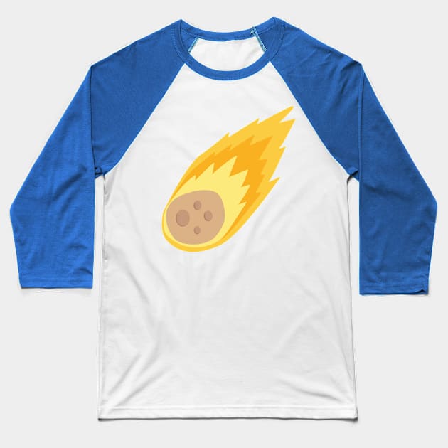 Space Comet Flying object Baseball T-Shirt by Cute Tees Kawaii